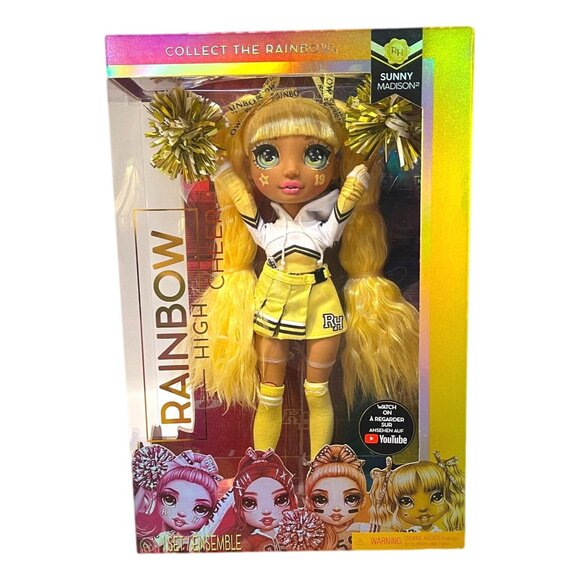 Rainbow High Sunny Madison Cheerleader Yellow Fashion Doll 10 in MGA New 2020 - Picture 6 of 6